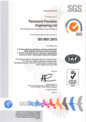 ISO 9001:2000 Quality Certificate